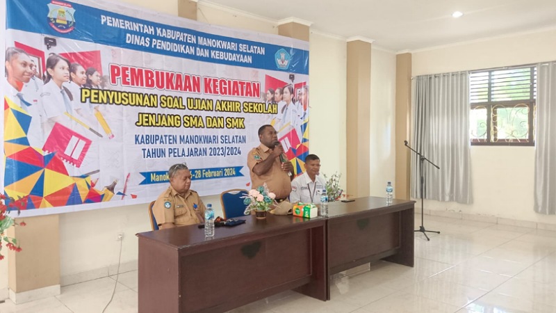 Dinas P K Manokwari Selatan Mulai Menyusun Soal Ujian Akhir Jenjang SMA